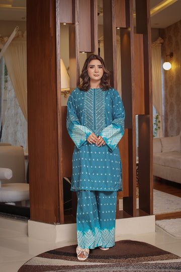 2 Piece - Zink Colour Soft Cotton Lawn Suit | ZB1001-SM