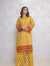 2 Piece - Yellow color soft lawn All Over Print Embroidery front | ZB1003-SM