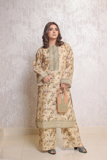 2 Piece - Beige Color Bana Doria Suit | ZB1018-SM