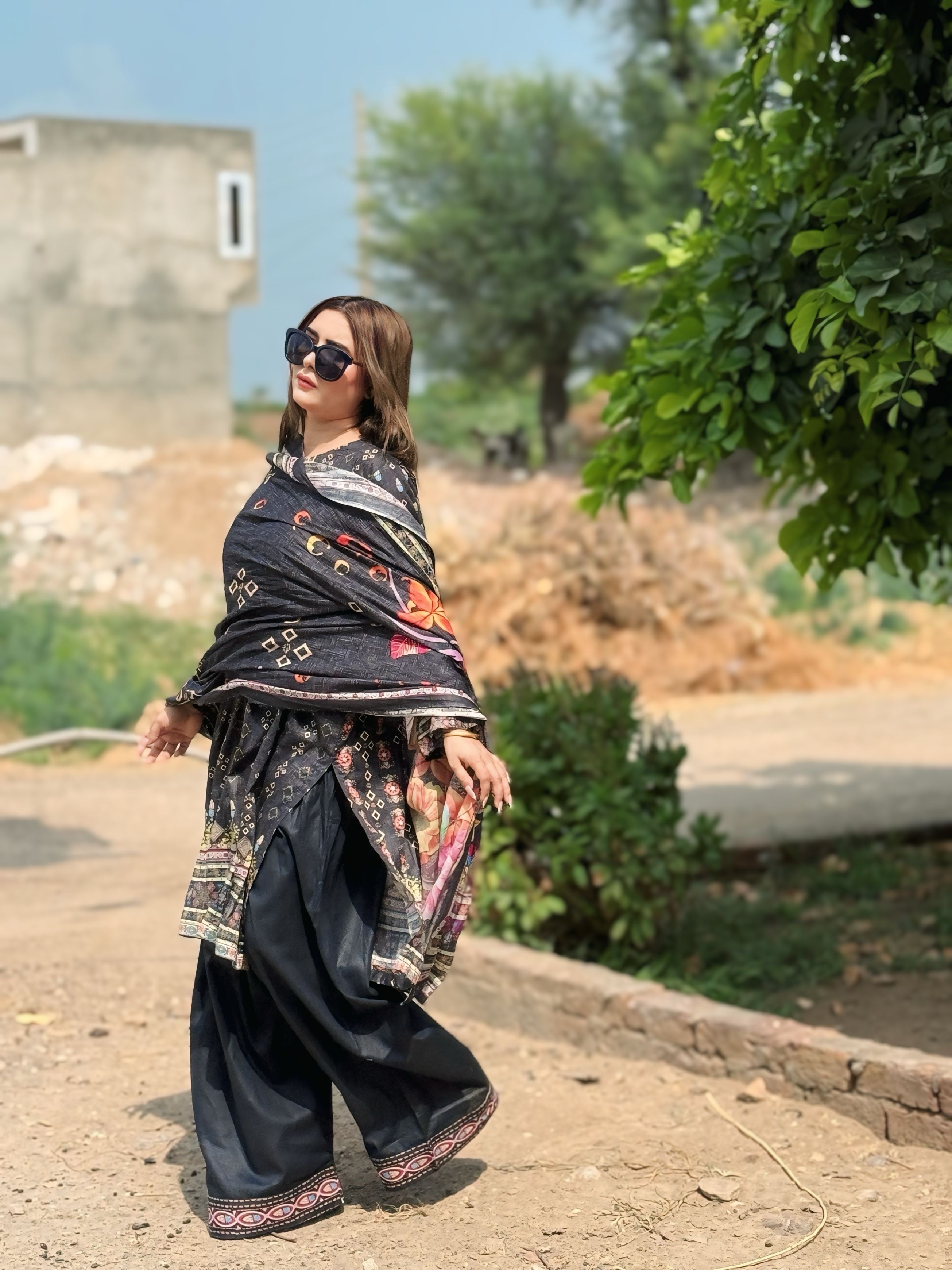 3 Piece -Multi Printed Color Premium Soft Lawn | ZB1023-SM