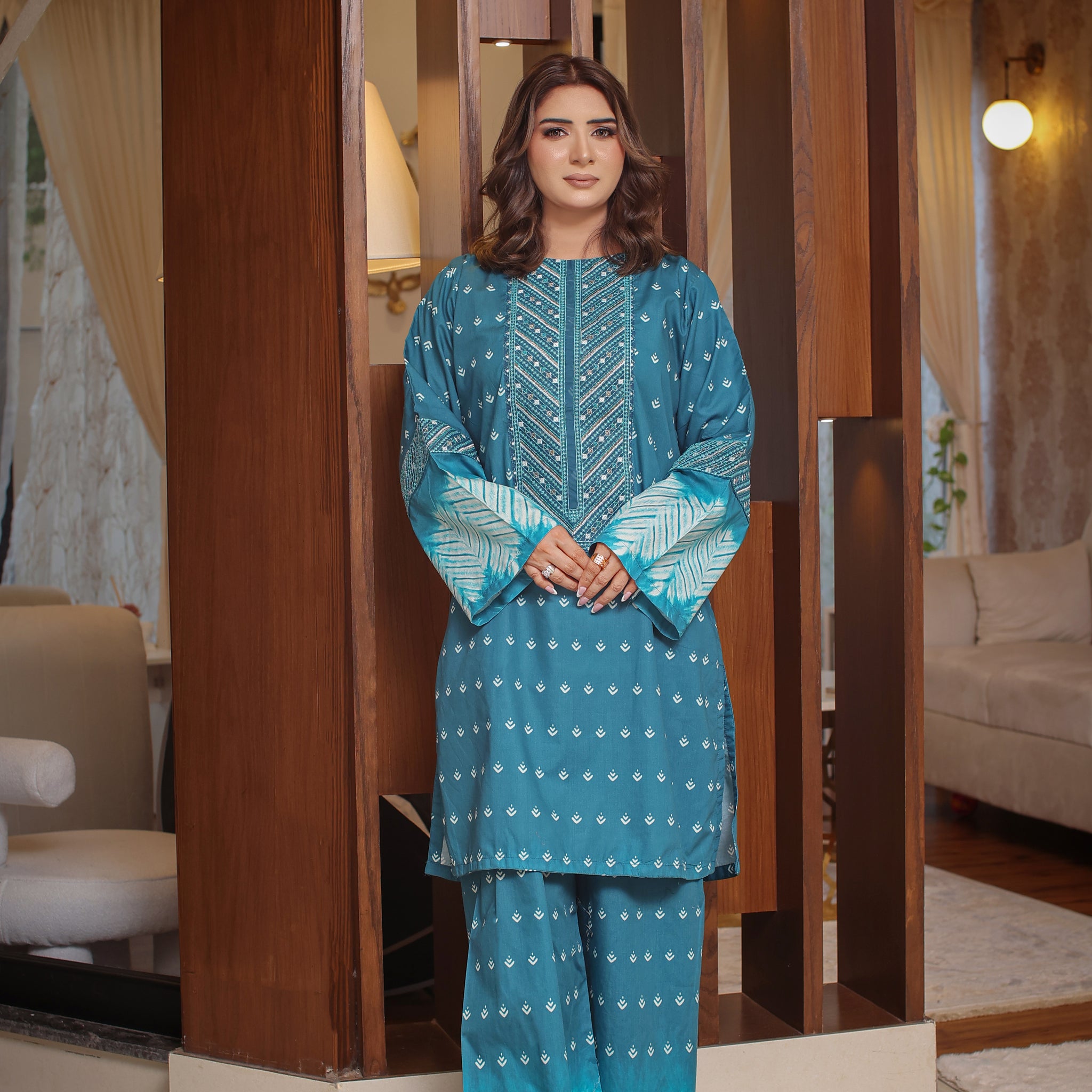 2 Piece - Zink Colour Soft Cotton Lawn Suit | ZB1001-SM