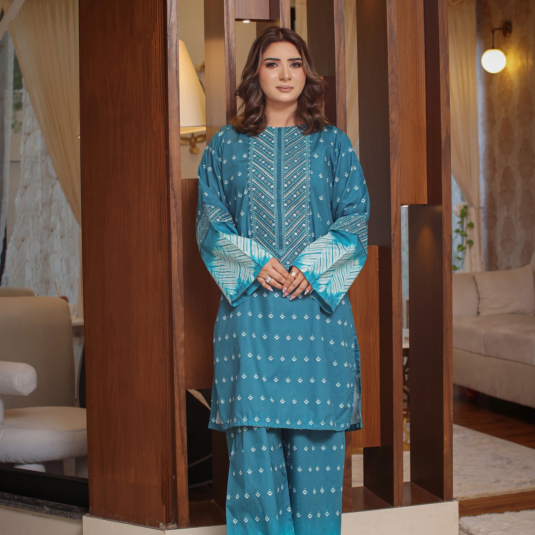 2 Piece - Zink Colour Soft Cotton Lawn Suit | ZB1001-SM