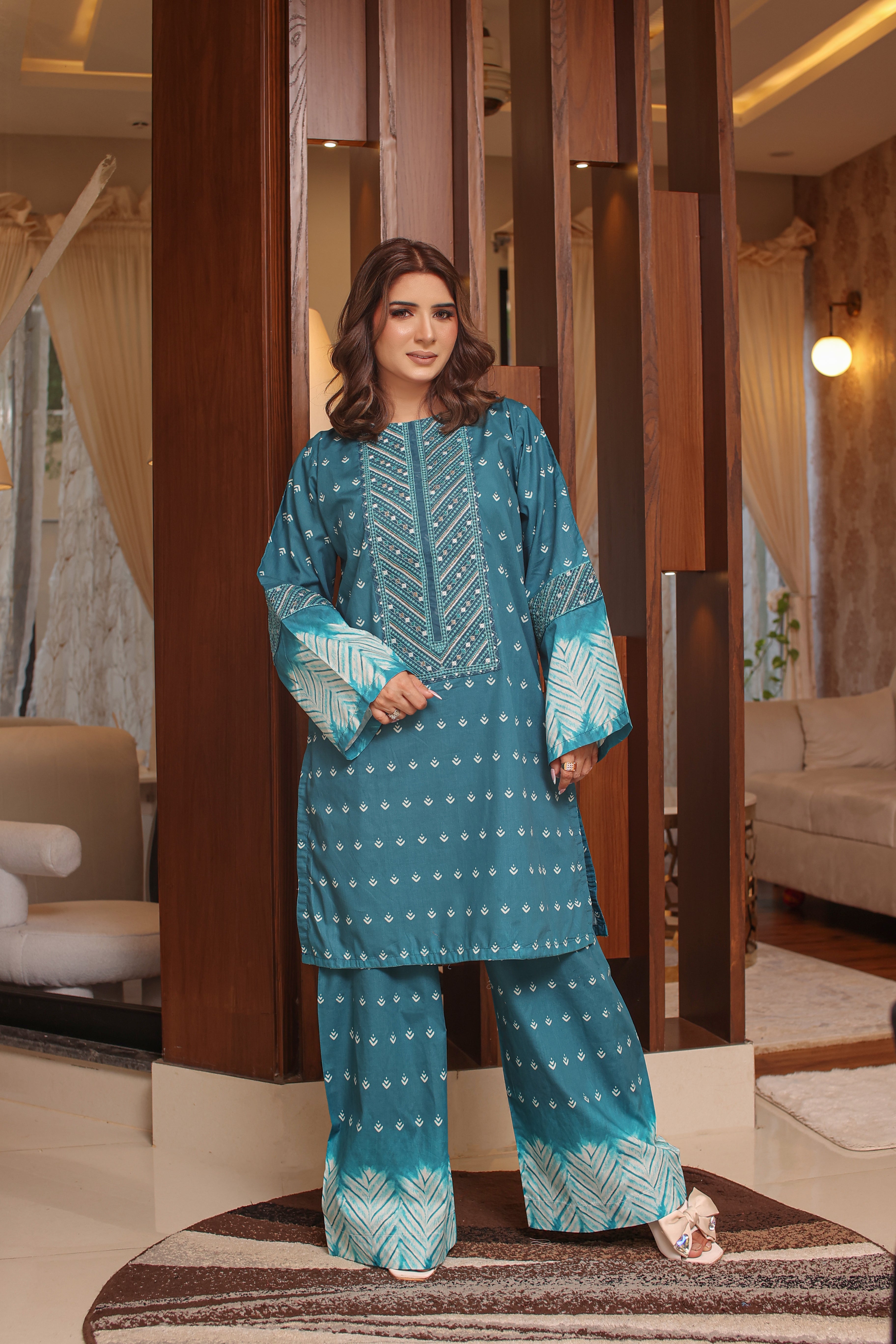 2 Piece - Zink Colour Soft Cotton Lawn Suit | ZB1001-SM