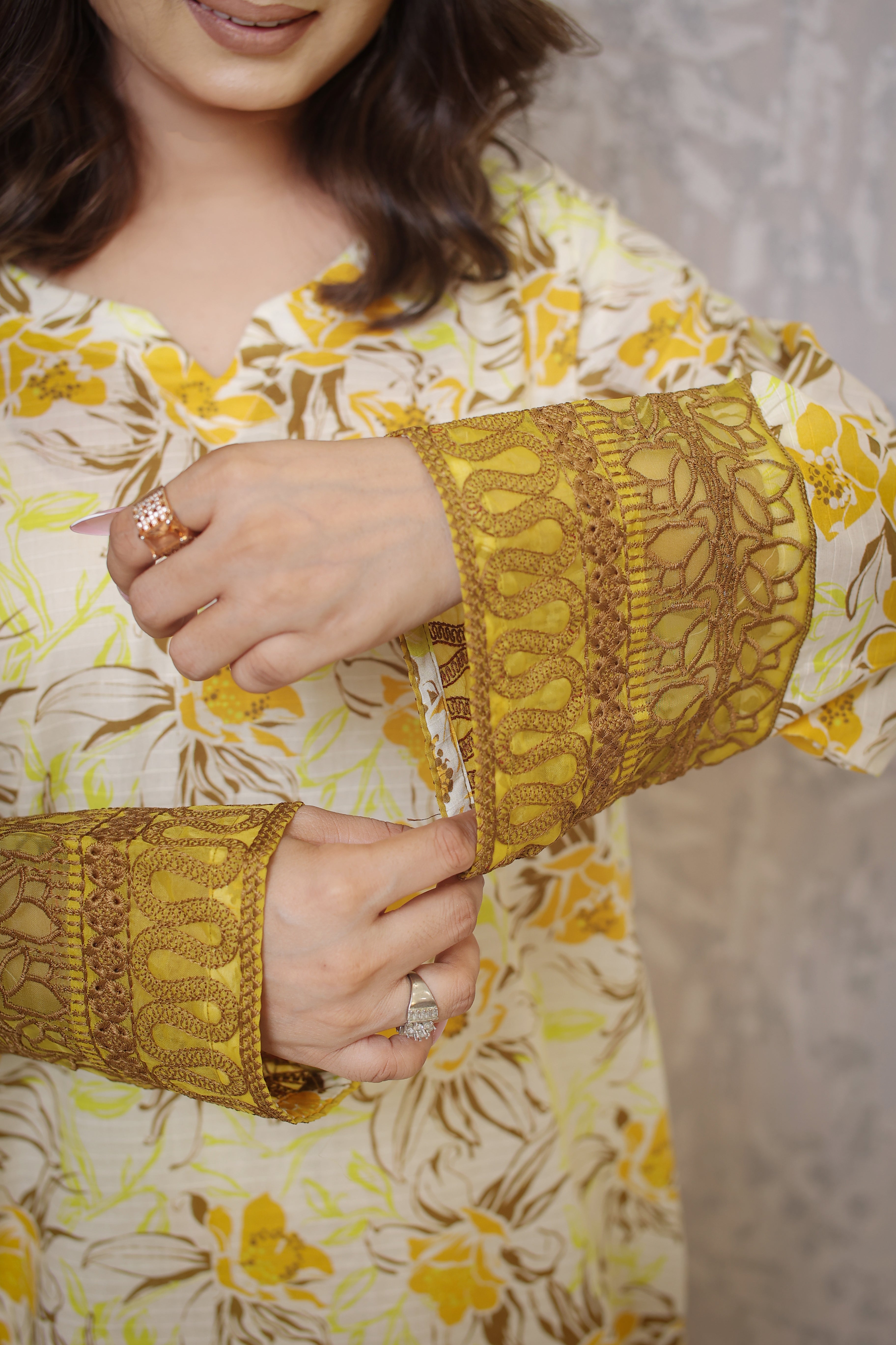 2 Piece - Off White Color Soft Lawn Tana-Bana | ZB1009-SM