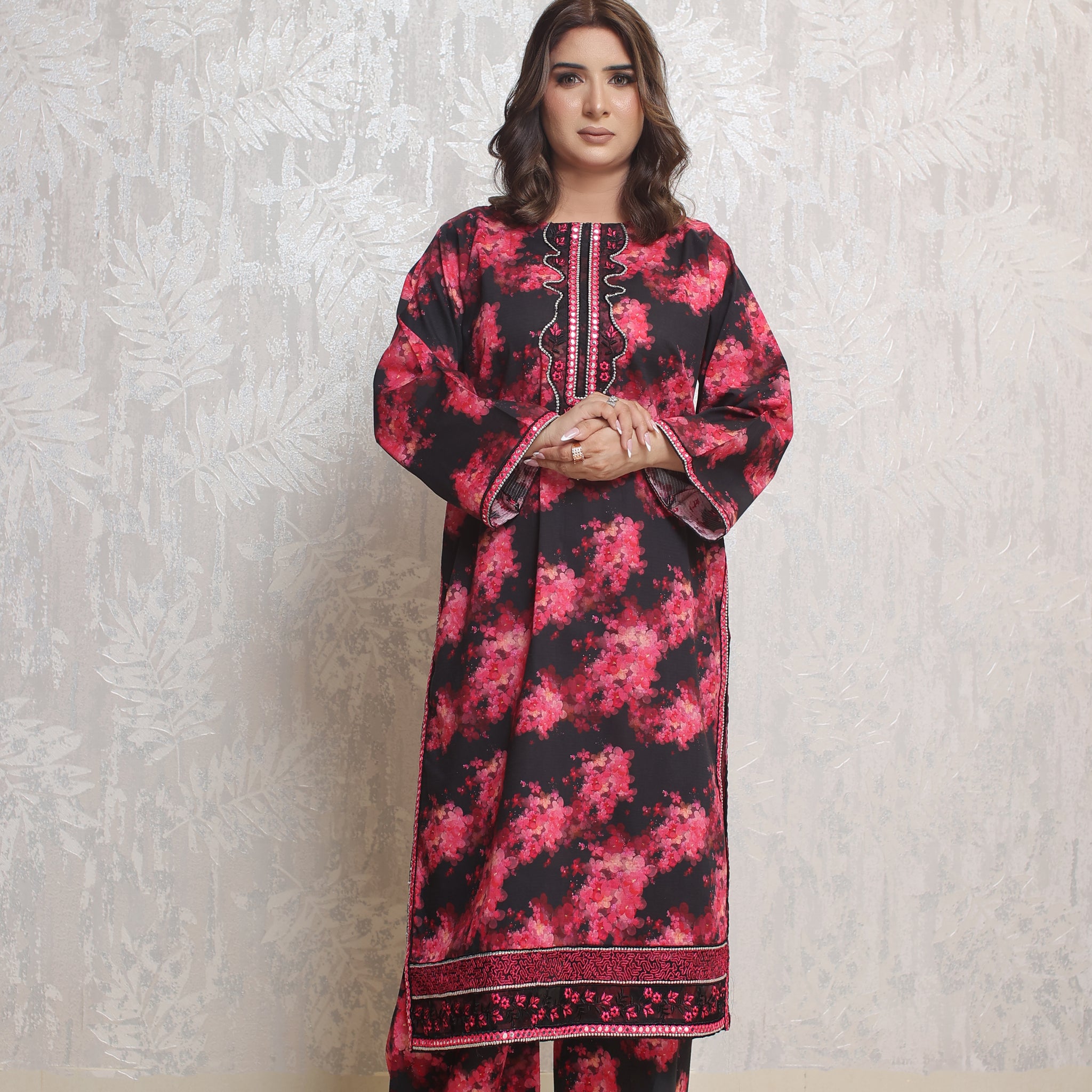 2 Piece - Black Merchanda Colour Soft Cotton Bandoria | ZB1007-SM