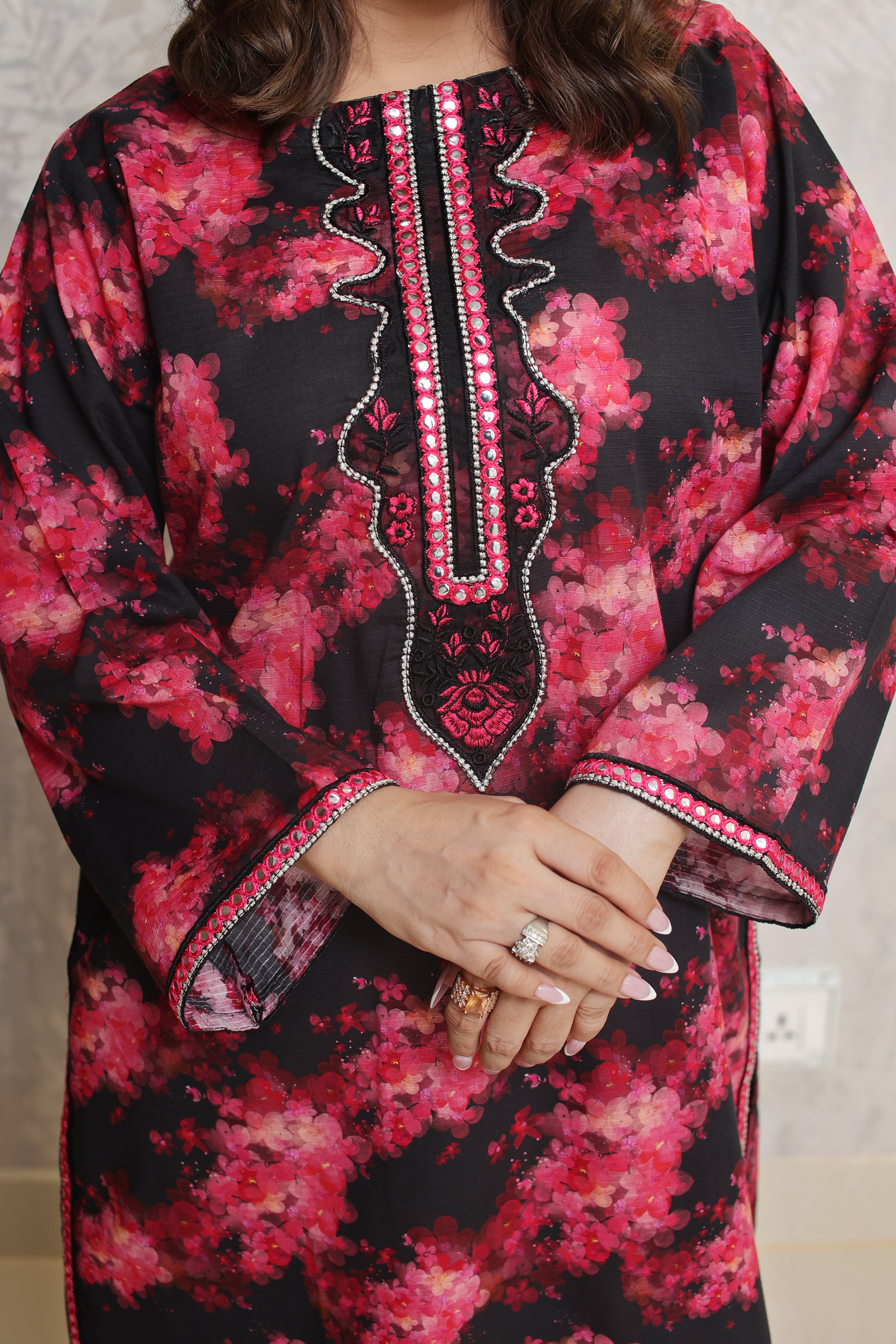 2 Piece - Black Merchanda Colour Soft Cotton Bandoria | ZB1007-SM