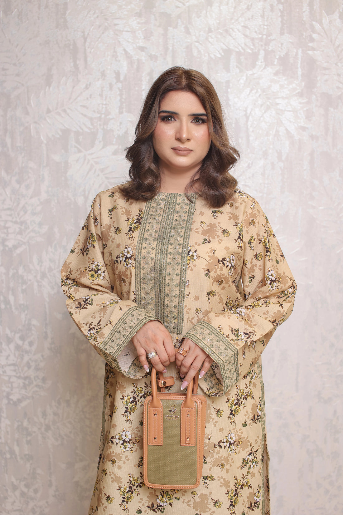 2 Piece - Beige Color Bana Doria Suit | ZB1018-SM