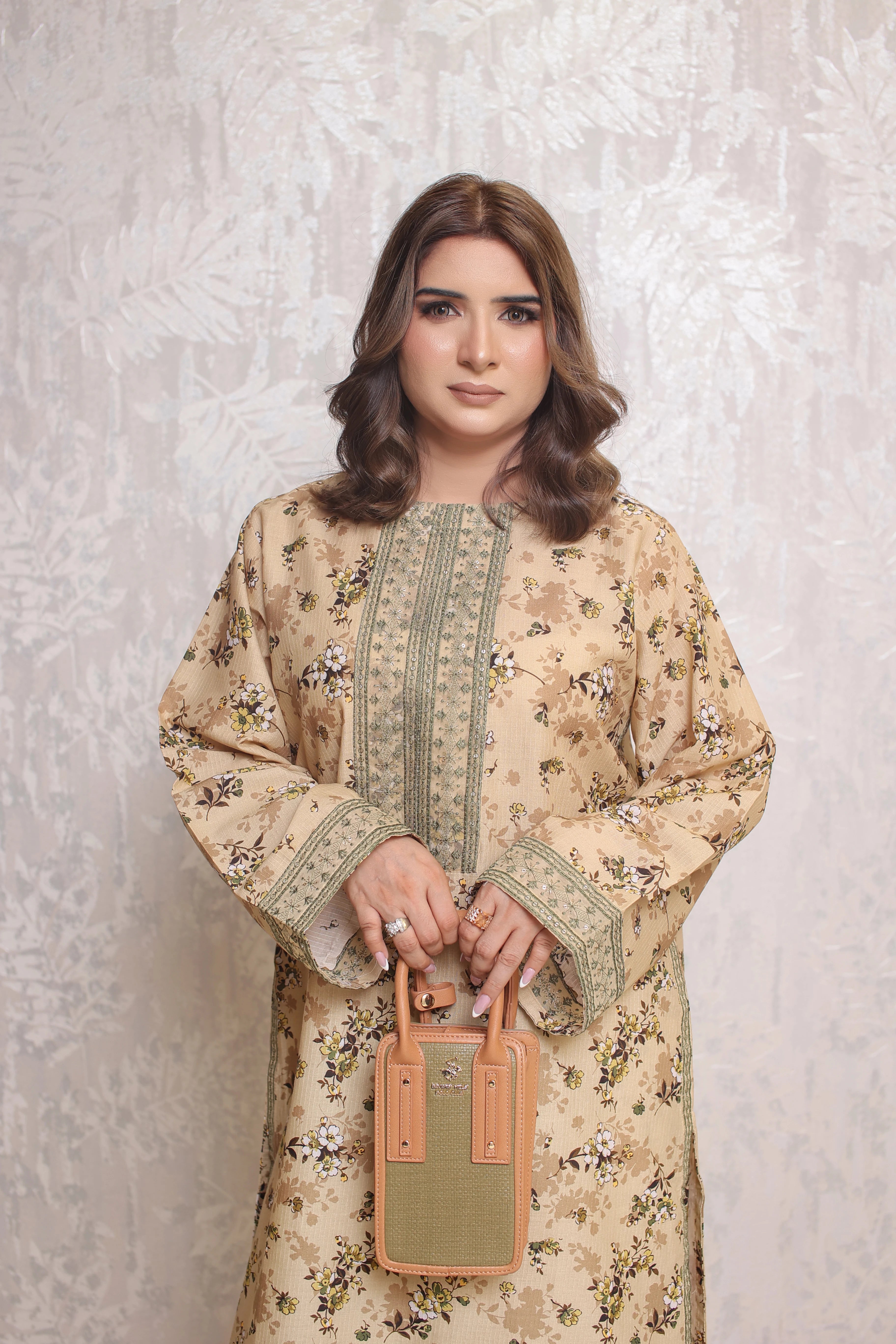 2 Piece - Beige Color Bana Doria Suit | ZB1018-SM
