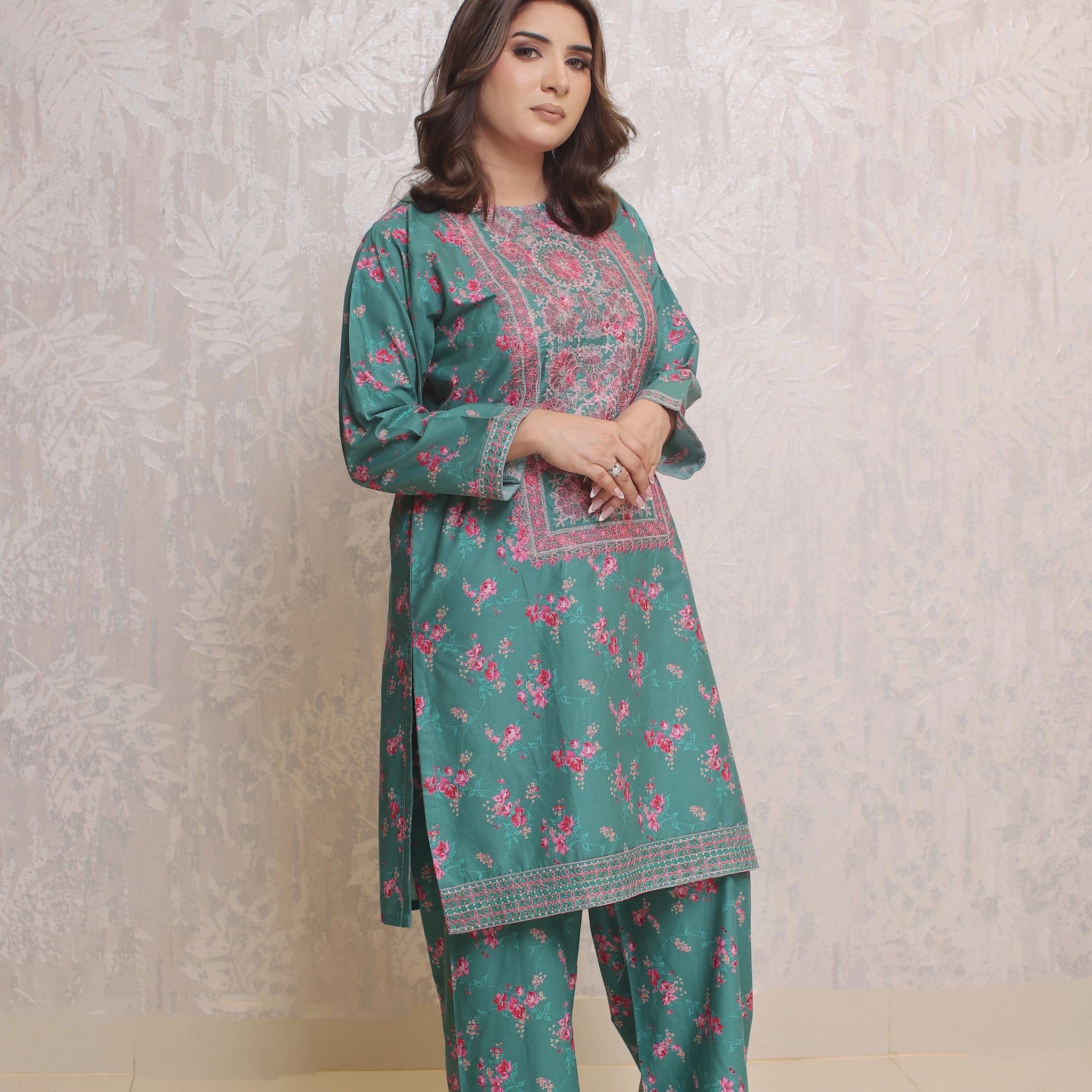 Piece - Green Color Soft Cotton Lawn | ZB1010-SM