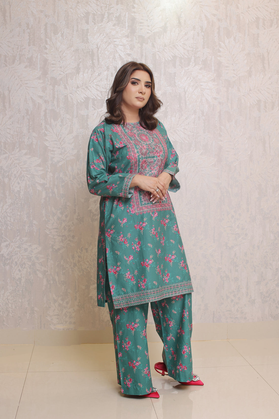 Piece - Green Color Soft Cotton Lawn | ZB1010-SM