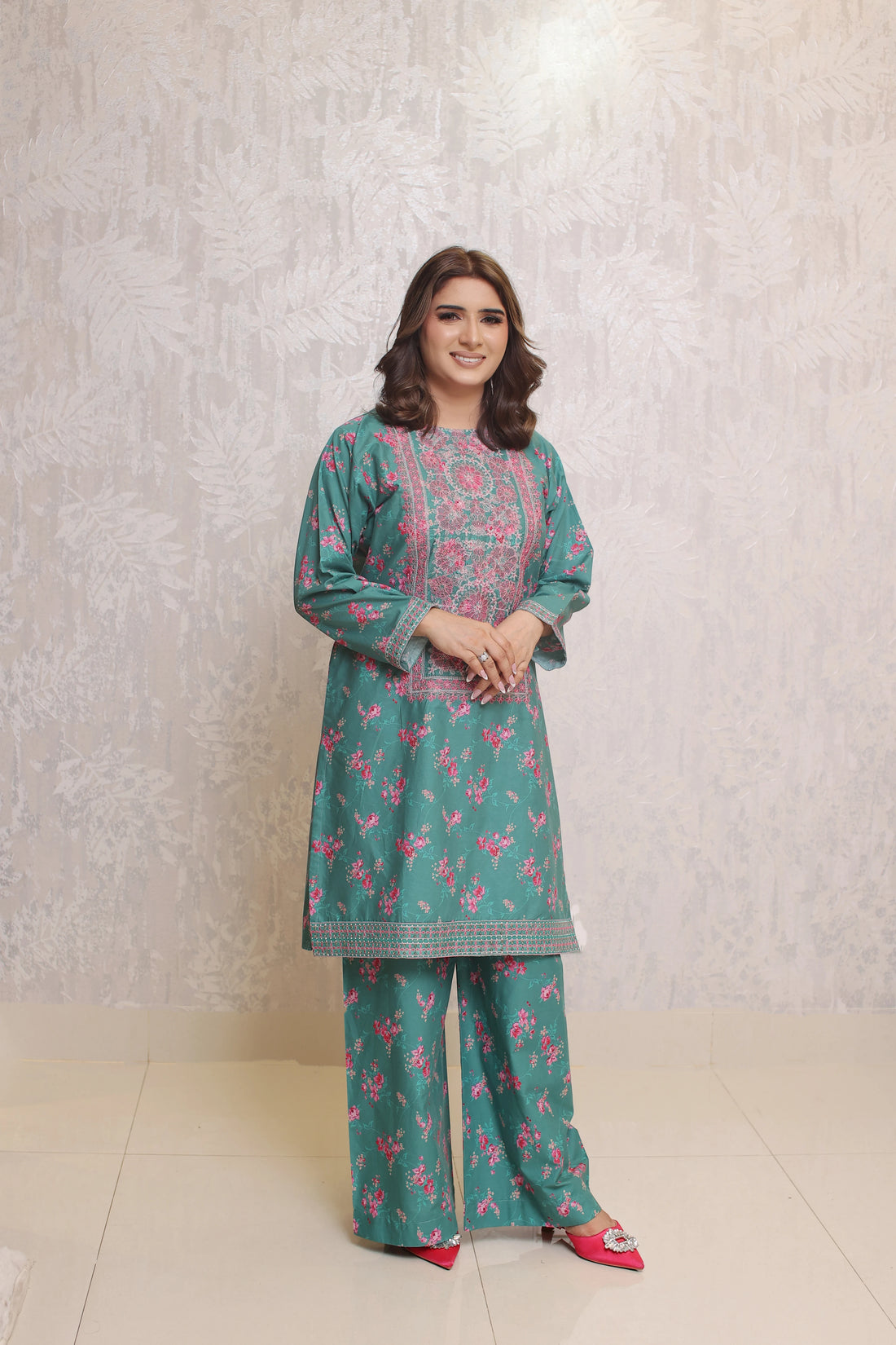Piece - Green Color Soft Cotton Lawn | ZB1010-SM